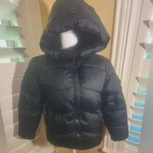 Kids Black Puffer Jacket
